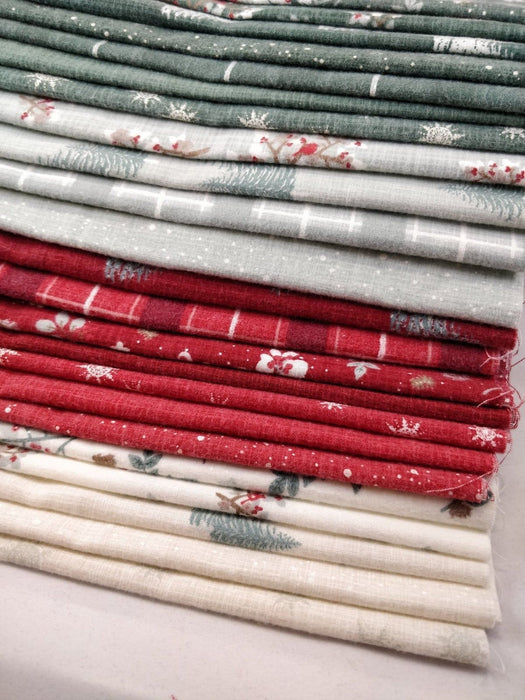 Juniper - Brushed Cotton - by Kate & Birdie Paper Co. for MODA Seasonal Bundle Of Fabric RebsFabStash