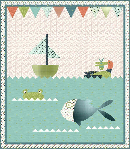 NEW! Lake Fun Quilt Kit - Ready Set Splash! by Sandy Gervais of Pieces From My Heart - Riley Blake Designs - RebsFabStash