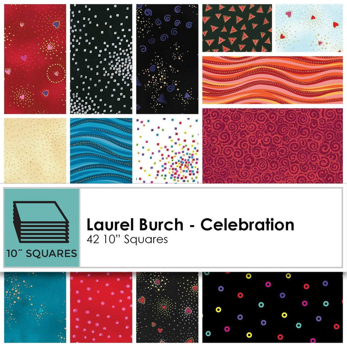 NEW! Laurel Burch - Celebration - Jelly Roll - Clothworks - (40) 2.5" strips - Quilt Market release! - RebsFabStash