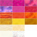 NEW! Laurel Burch - Shellseeker - Charm Pack (42) 5" x 5" Squares - Stacker - Clothworks - METALLIC - sunset & beach colors - RebsFabStash