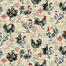 New! Le Poulet - Rooster Allover - Per Yard - by Jennifer Brinely - Studio E - Roosters, Script - 5461-33 Cream - RebsFabStash