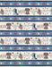 NEW! Liberty Lane - Per yard - border stripe - by Stephanie Marrott for Wilmington Prints - Repeating Stripe multi - 1031 84454 243 - Patriotic, Liberty Bell, flag, Lady Liberty - RebsFabStash