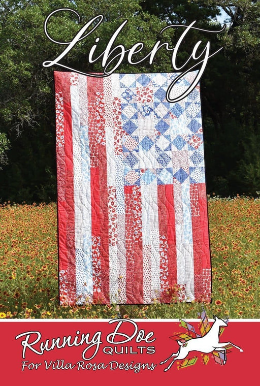 NEW! Liberty Quilt Kit - uses Kimberbell, Lori Holt, or Riley Blake Fabrics! - pattern by Villa Rosa Designs - 45" x 70" - RebsFabStash