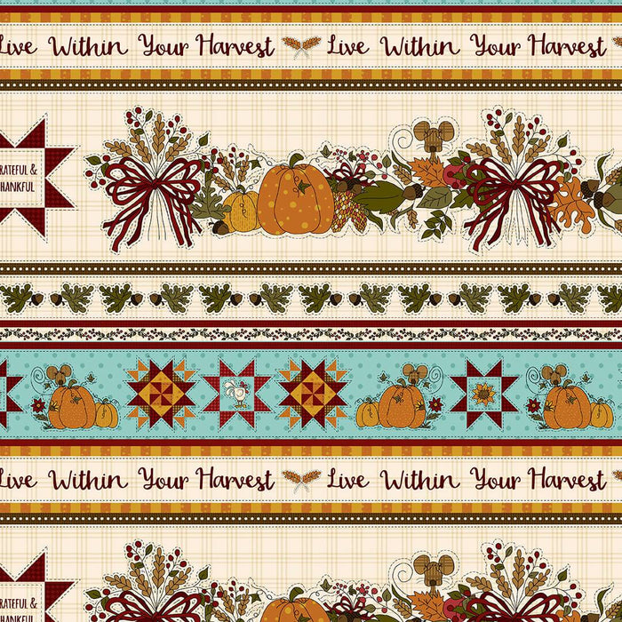 New! Live Within Your Harvest Brown Plaid - by the yard - Henry Glass by Leanne Anderson and Kaytlyn Kuebler - Whole Country Caboodle - RebsFabStash