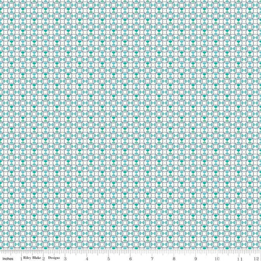 NEW! Lori Holt Vintage Happy 2 Fabric Collection - Per Yard - Vintage Happy 2 fabrics - Riley Blake - Boxers Blue C9134 - BLUE - RebsFabStash