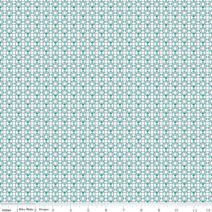 NEW! Lori Holt Vintage Happy 2 Fabric Collection - Per Yard - Vintage Happy 2 fabrics - Riley Blake - Boxers Blue C9134 - BLUE - RebsFabStash