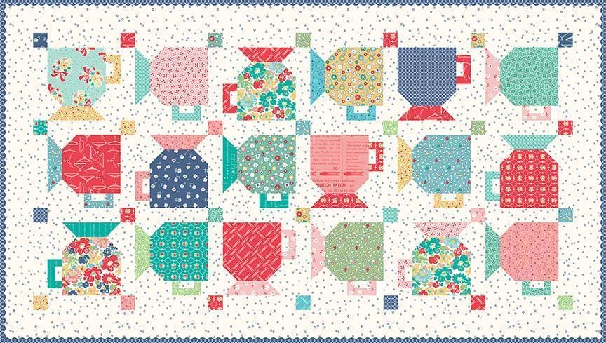 NEW! Lori Holt Vintage Happy 2 Fabric Collection - Per Yard - Vintage Happy 2 fabrics - Riley Blake - Hangers Cayenne - C9142 Cayenne (Red) - RebsFabStash