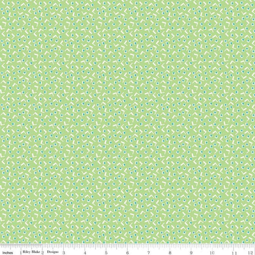 NEW! Lori Holt Vintage Happy 2 Fabric Collection - Per Yard - Vintage Happy 2 fabrics - Riley Blake - Tiny Squares Green - C9132 GREEN - RebsFabStash