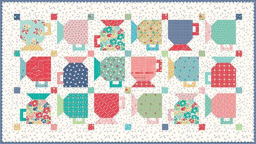 Lori Holt Vintage Happy 2 Fabric Wide Back Baking Quilt from RebsFabStash