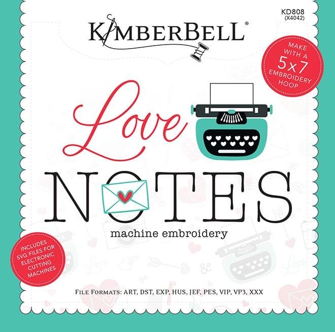 NEW! Love Notes Mystery Quilt Kit - EMBROIDERY VERSION Quilt Kit - Kimberbell Designs - Maywood - Starts August 3rd! - RebsFabStash