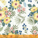 New! Meadow Whispers - per yard - Windham Fabrics - Bex Morley - Phrases, flowers, and moths on dark blue - 51942-1 - RebsFabStash