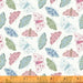 New! Meadow Whispers - per yard - Windham Fabrics - Bex Morley - Phrases, flowers, and moths on light blue - 51942-5 - RebsFabStash