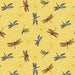 NEW! - Mellow Yellow - Dragonflies - Per Yard - Blank Quilting - Floral - Yellow - 1970-44 - RebsFabStash
