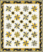 NEW! - Mellow Yellow Quilt 1 - Quilt KIT - by Satin Moon Designs - Blank Quilting - 60" x 72" - Yellow, Black, Gray, Floral - RebsFabStash