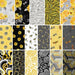 NEW! - Mellow Yellow Quilt 1 - Quilt KIT - by Satin Moon Designs - Blank Quilting - 60" x 72" - Yellow, Black, Gray, Floral - RebsFabStash
