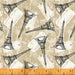New! Merci Paris - per yard - Windham Fabrics - Whistler Studios - Tossed Eiffel Towers on Tan - 52140-2 - RebsFabStash