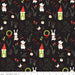 New! Merry Little Christmas - Berries Black - by the yard - Sandy Gervais - Riley Blake - Fun cute holiday design - C9645-BLACK - RebsFabStash