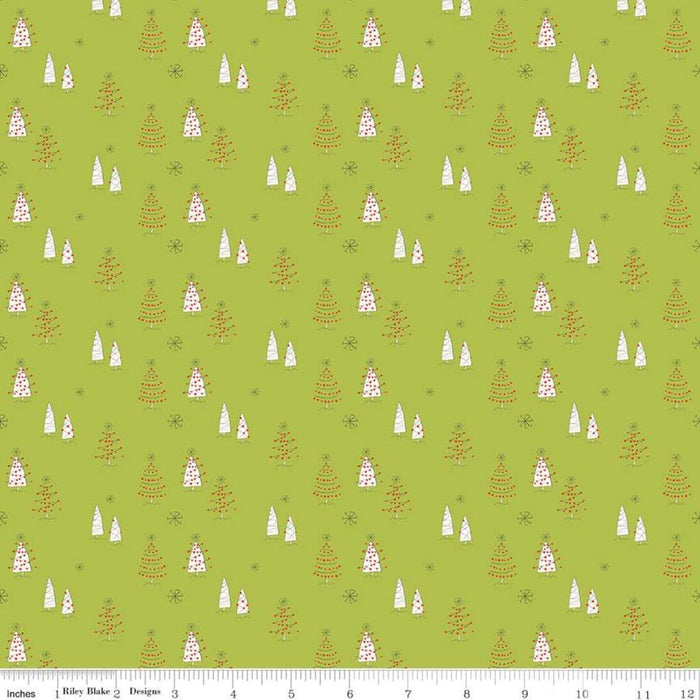 New! Merry Little Christmas - Plaid Red - by the yard - Sandy Gervais - Riley Blake - Fun cute holiday design - C9644-RED - RebsFabStash