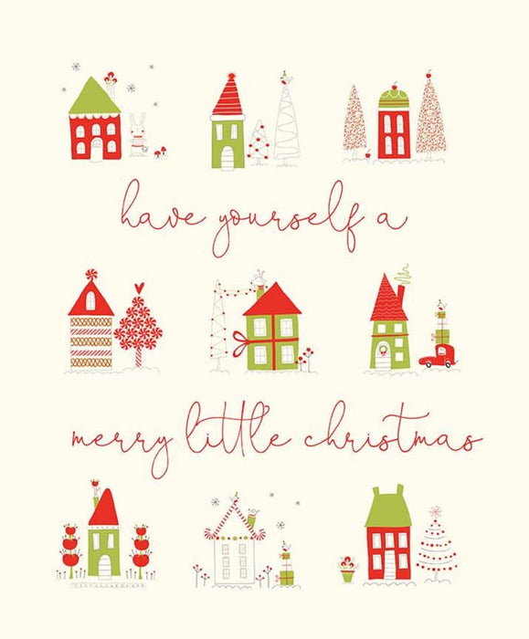 New! Merry Little Christmas - Trees Green - by the yard - Sandy Gervais - Riley Blake - Fun cute holiday design - C9641-GREEN - RebsFabStash