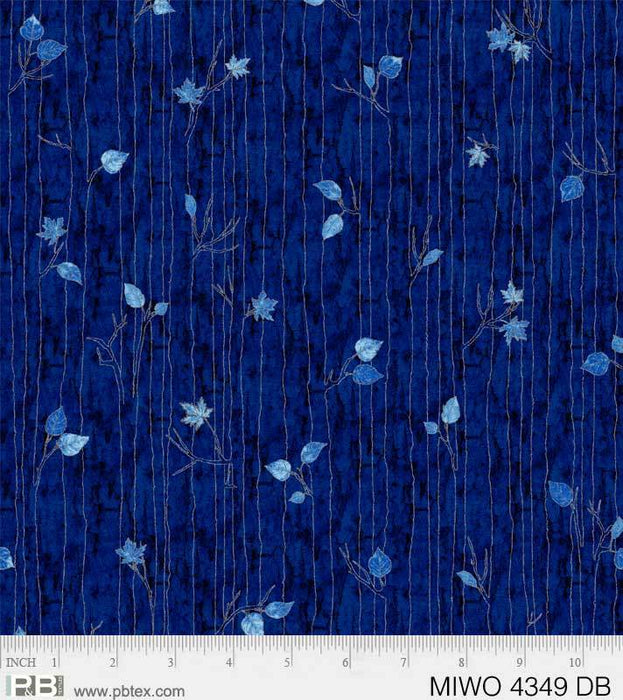 NEW! Midnight Woods - per yard - digital print - by Cyndi Hershey for P&B Textiles - Midnight Woods Leaves -MIWO04350-S - RebsFabStash