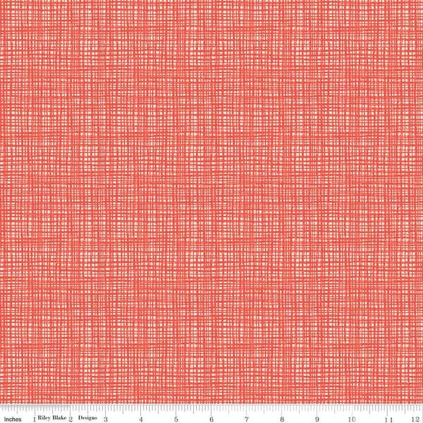 Orange Textured Fabric Oh Happy Day! by Sandy Gervais Riley Blake Design at RebsFabStash