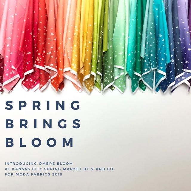 NEW! - Ombre Bloom - Indigo - per yard - by Vanessa Christenson of V and Co. - MODA - 10870 225 - RebsFabStash