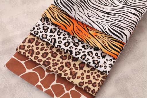 NEW! On Safari - PROMO One Yard Bundle (5) - Riley Blake Designs - Animal Prints - RebsFabStash