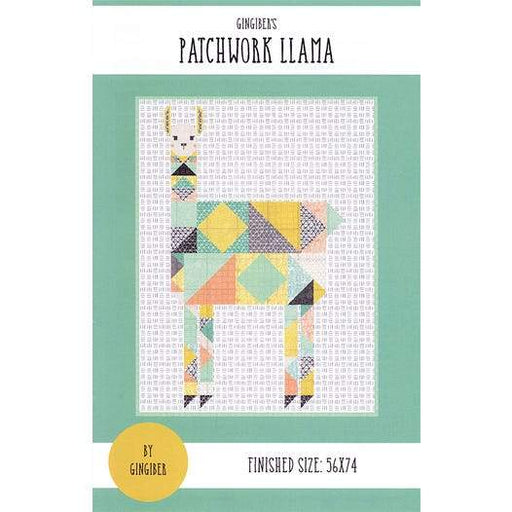 New! Patchwork Llama - Quilt PATTERN - designed by Stacie Bloomfield - Gingiber - features Zoology fabric by Gingiber - RebsFabStash