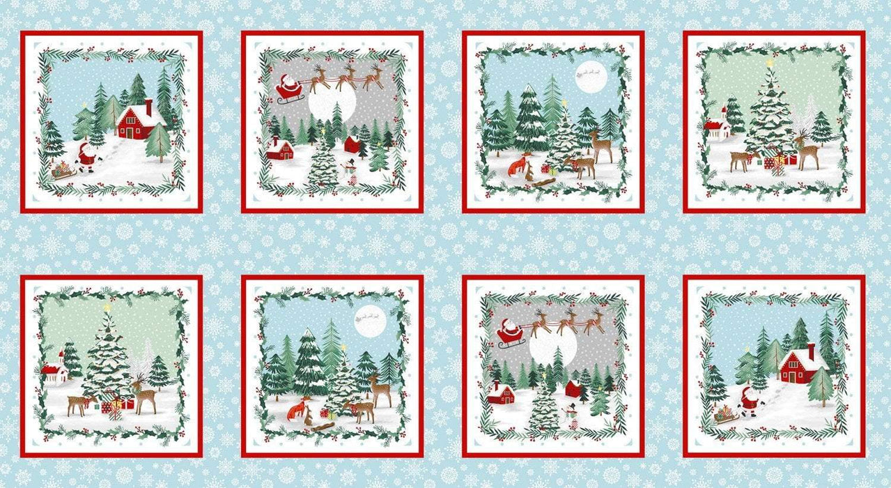 NEW! Peace and Goodwill - per 30" PANEL - by Anna Cheng for Studio E - 30" Stocking Panel - 5200P-68 Green/Red - RebsFabStash