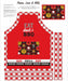 NEW! Peace Love & BBQ - BBQ Stamps - Per Yard - by Emily Dumas - Henry Glass - White/Multi 9509-8 - RebsFabStash