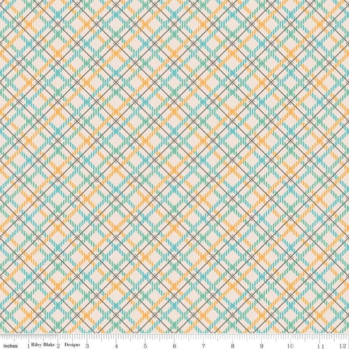 NEW! PRIM 108" Wide Back Fabric - REMNANT PIECES - by Lori Holt for Riley Blake - WIDE BACK 108" wide - Blue WB9709 - RebsFabStash