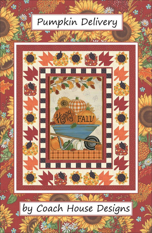 New! Pumpkin Delivery - Lap Quilt Patterns - by Coach House Designs - Barbara Cherniwchan - RebsFabStash