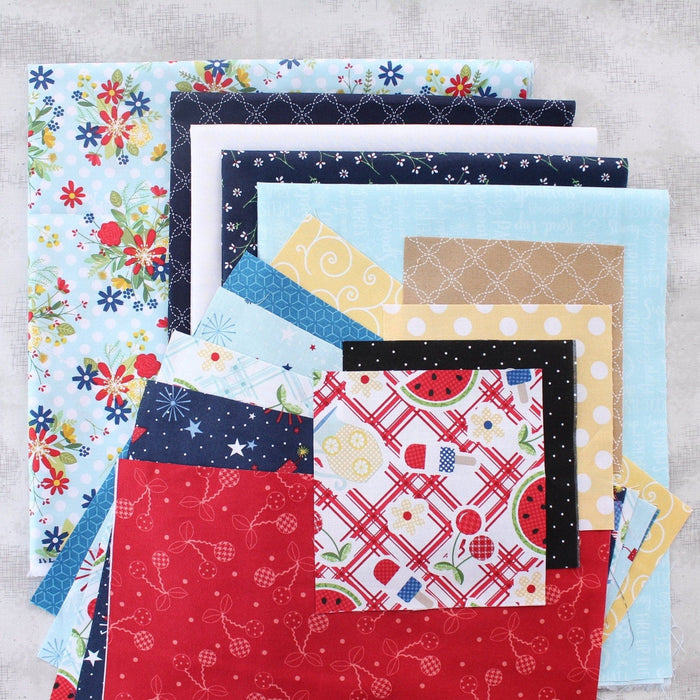 NEW! Red, White, & Bloom Quilt Kit - FABRIC ONLY - by Kimberbell for Maywood Studio - SHIPPING NOW - RebsFabStash