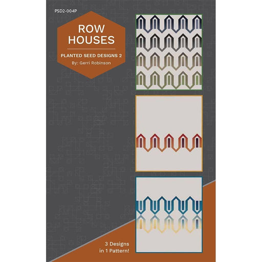 planted seed quilt designs Row Houses - Planted Seed Designs 2 - Quilt pattern - by Gerri Robinson