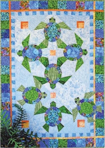 New! "Shell We Dance?" - Pattern - designed by Karen Brow for Java House Quilts - RebsFabStash