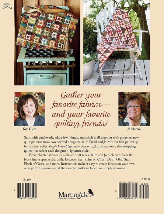 New! Simple Friendships II - Book - by Jo Morten and Kim Diehl from Martingale - RebsFabStash