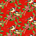 NEW! Snow Bird 2-ply FLANNEL - per yard - Barb Tourtillotte for Henry Glass - Chickadees - F9124-88 Red - RebsFabStash