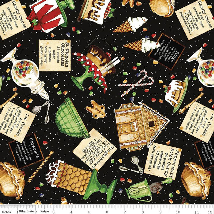 NEW! Snow Sweet - per yard - by Janet Wecker Frisch - Riley Blake Designs - Hand Painted Gingham Charcoal - C9666-CHARCOAL - RebsFabStash