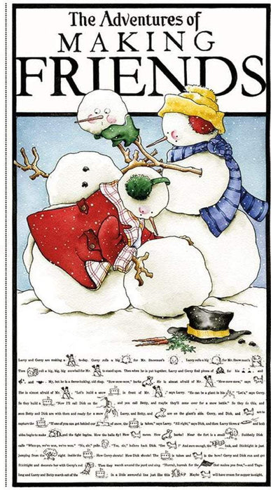 NEW! Snow Sweet - per yard - by Janet Wecker Frisch - Riley Blake Designs - Small Snowmen Green - C9664-GREEN - RebsFabStash