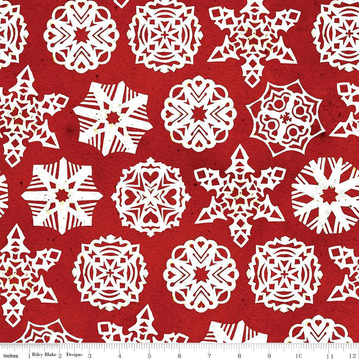 NEW! Snow Sweet - per yard - by Janet Wecker Frisch - Riley Blake Designs - Snow Folk Toss Charcoal - C9672-CHARCOAL - RebsFabStash