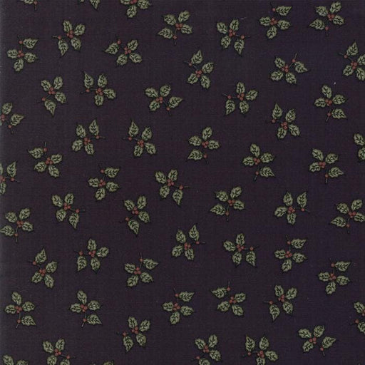 NEW! Sweet Holly - per yard - MODA - by Kansas Troubles - Small Holly Print Black - 9631 19 - RebsFabStash
