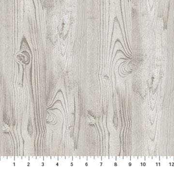 The Scarlet Feather - White Stained Woodgrain - by Deborah Edwards for Northcott - RebsFabStash