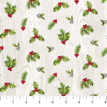 The Scarlet Feather - Holly - by Deborah Edwards for Northcott - RebsFabStash