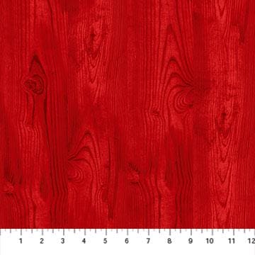 The Scarlet Feather - Red Woodgrain Print - by Deborah Edwards for Northcott - RebsFabStash