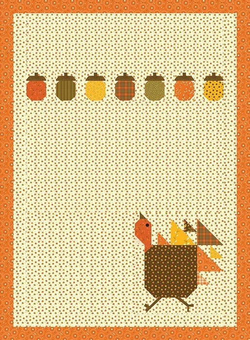 NEW! - The Sky is Falling - Quilt & Table Runner PATTERN - Sandy Gervais -Pieces From My Heart -Features Adel In Autumn - Riley Blake - #741 - RebsFabStash