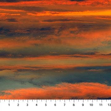 The View From Here - Island Sunset - per yard - by Northcott Studio - Sunset Clouds - RebsFabStash