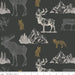 New! Timberland - per yard - for Riley Blake Designs - Outdoors - Wildlife - Mountains Cream - RebsFabStash