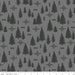 New! Timberland - per yard - for Riley Blake Designs - Outdoors - Wildlife - Mountains - Trees Charcoal - RebsFabStash