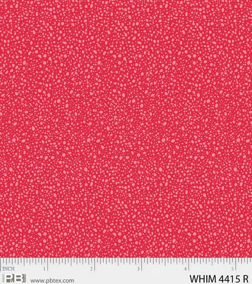 New! Whimsy Kelp - Red - Per Yard - by Heather Dutton of Hang Tight Studio for P&B Textiles - tonal, blender - WHIM 04414 R red - RebsFabStash