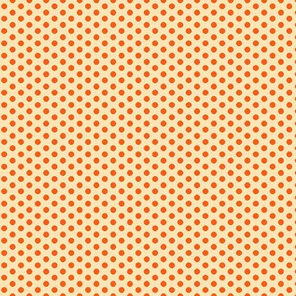 New! Wild and Free - Mini Dots - Orange - Per Yard - by Jessica Mundo - Henry Glass & Co. - 9568-34 orange - RebsFabStash